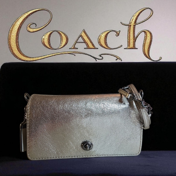 Coach 1941 Dinky Metallic Crossbody Bag 2018 - Picture 1 of 12